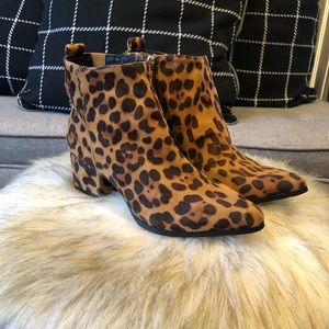 Brand new cheetah print ankle boots